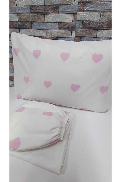 GASEL ÇARŞI Hearted Cotton Double Winter Elastic Sofa Set