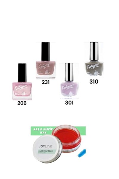 Kalyon Oje 206-231-301-310+joy line Kaş Şekillendirici Ve Sabitleyici Wax 50ml