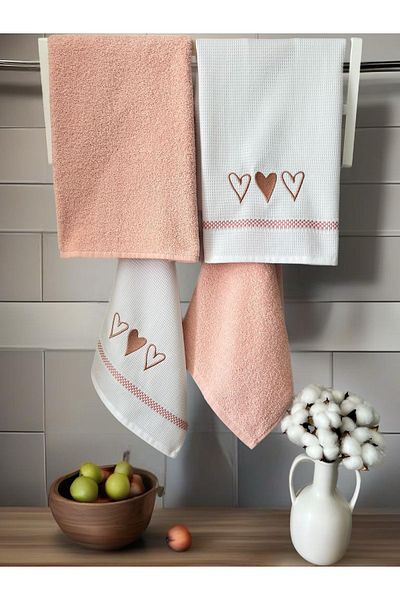 AYHANHOME Πανί κουζίνας και στεγνωτηρίου χεριών 60x40cm - 4 Τεμάχια