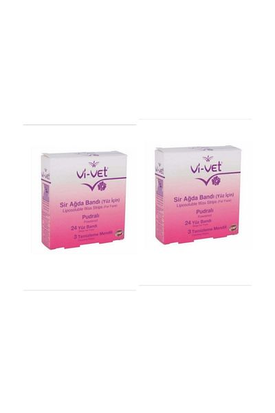 Vi-vet Vivet Face Waxing Strip 24 Pieces 2 Pieces