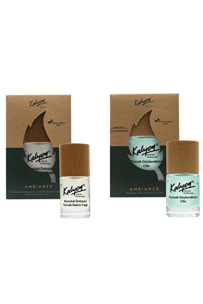 Kalyon Bitkisel Tırnak Güçlendirici Cila 11 Ml+kuruluk Önleyici Tırnak Bakım ...