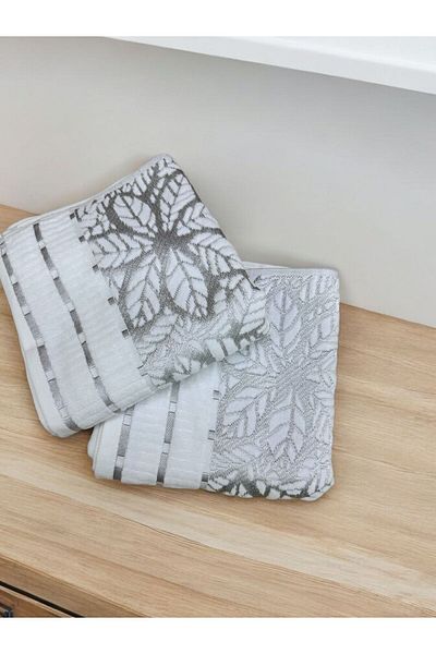 Dantelux Σετ 2 Πετσέτες Jacquard Plum Velvet - 50x90 cm Ottoman