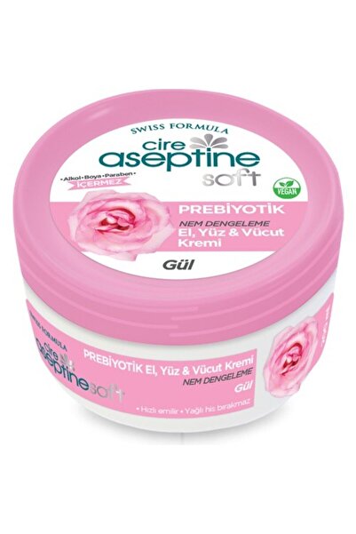 CIRE ASEPTINE Soft Gül Prebiyotik Nemlendirici Bakım Kremi 200 ml