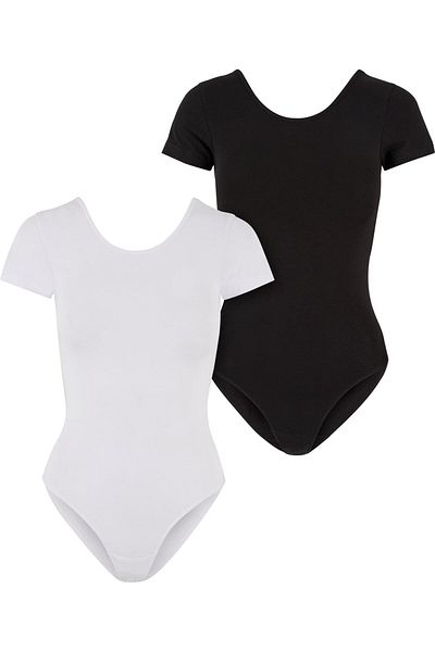 Urban Classics Damen Bio-Stretch-Jersey 2er-Pack