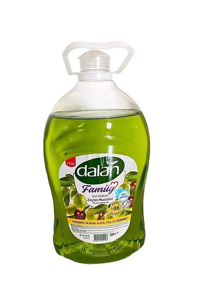 Dalan Olive Miracle Liquid Soap - 3 L., No Paraben, Silicone, Alcohol, Peg, SLS