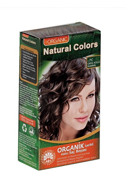 Organic Natural Colors Natural Colors 7c Orta Küllü Kumral Organik Saç Boyası