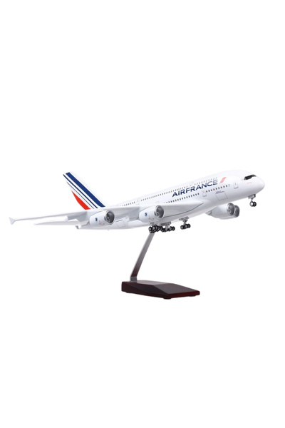 Genel Markalar Airbus A380 Yolcu Uçağı Air France Model Uçak 1/160 Ölçek 47cm