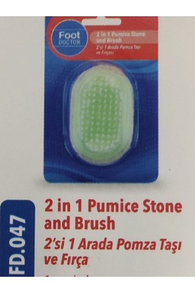 Foot Doctor 2IN 1 Pumice Stone and Brush FD.047