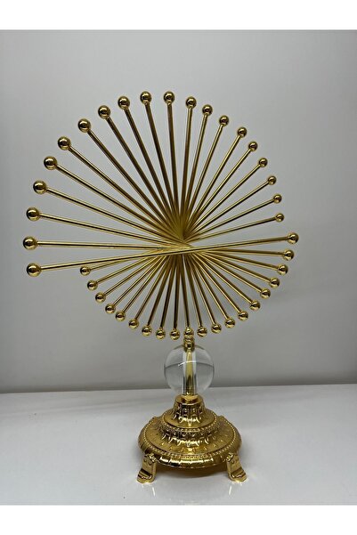 Luxurious and Stylish Golden Spiral Table Decor - Modern Design Decorative Accessory for Home and Office