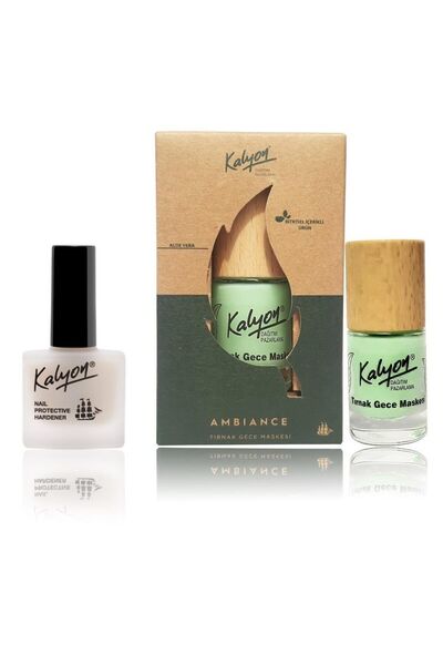 Kalyon Tırnak Sertleştirici+ Bitkisel Tırnak Gece Maskesi 11 Ml