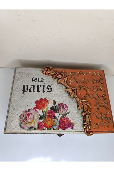 IremTasarimAtolyesi Vintage Design Jewelry Jewelry Box - Wooden Organizer