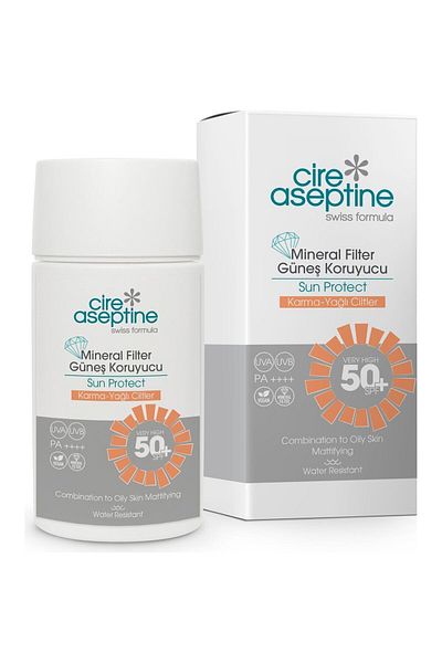 CIRE ASEPTINE Sunscreen with Mineral Filter - Combination and Oily Skin 50 SPF 50 ml