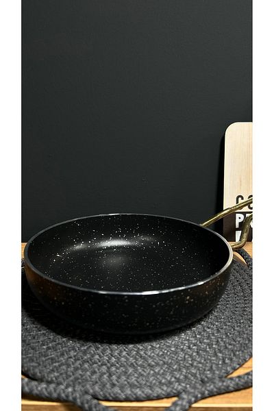 BENA LİFE 18 cm Pan Metal Handle - Gold