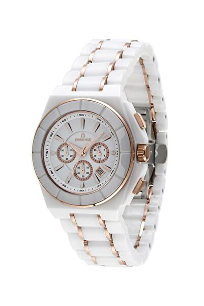 Essence Beyaz Yuvarlak Kasa Erkek Kol Saati Es6195 Fc.433