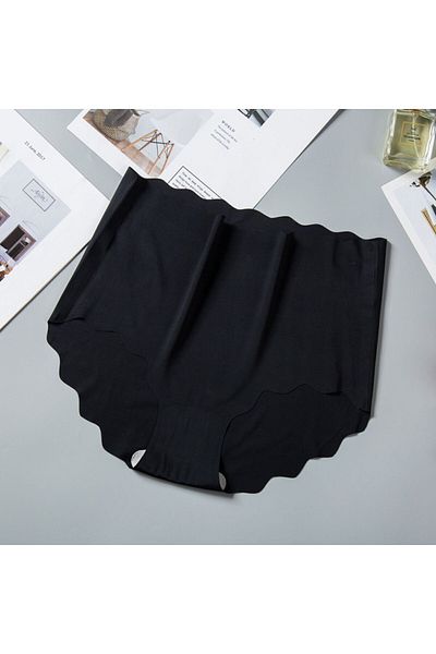 Sweet Sauna High Waist Stretchy Black Corset - Micro Transparent Seamless Women's Briefs, Thin Breathable