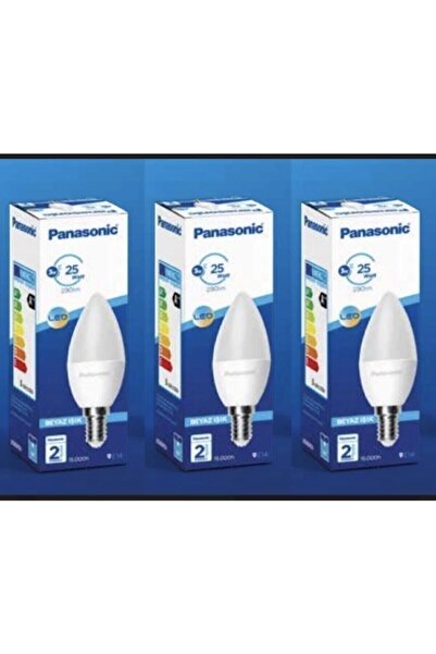 PANASONIC 3 Adet 5w Panasonic Ince Duy Avize Için Tasarruflu Led Ampul