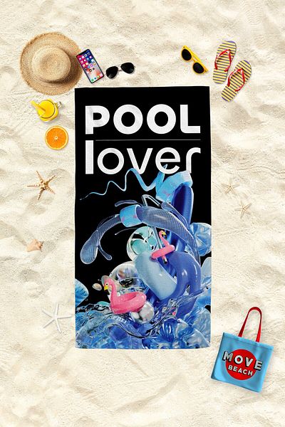 MoveBeach Πετσέτα θαλάσσης με σχέδια