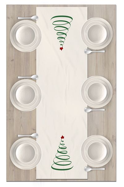 Bertille Home New Year's Series - 140X40 cm Digital Printed Christmas Runner