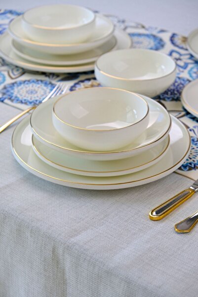 Leggno Chester Gold Yemek Takımı 6 Kişilik 24 Parça