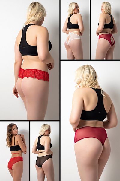 DONEX Large Size Lace Women's Panties - Pack of 6
