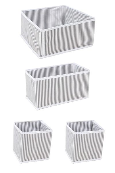 DaisyHome 2 Pieces of 4 Drawer Organizer Box Organizer 8 Pieces