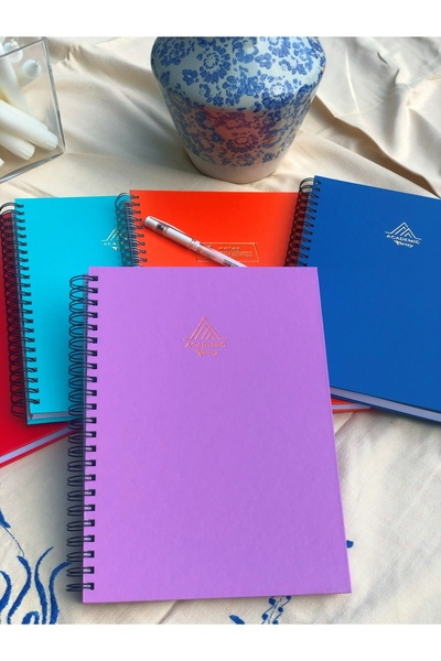 notin paper A4 Spiralli Çizgili Sert Kapak 120 Yaprak Defter
