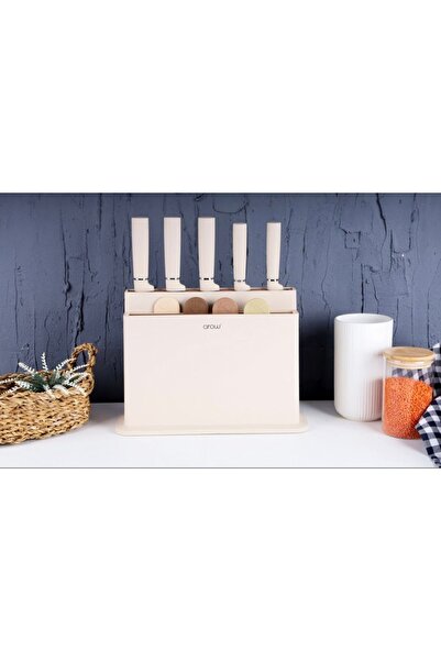 AROW 10 Parça Bıçak Seti Ve Kesme Tahtası Seti