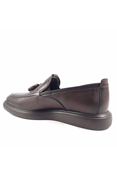 Rego 1398 Kahverengi Hakiki Deri Günlük Erkek Ayakkabı