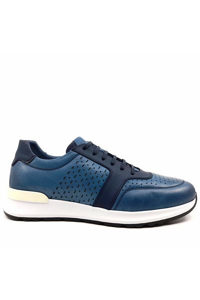Libero Pantofi pentru bărbați Libero 3416 Blue din piele naturală de vară sezon nou