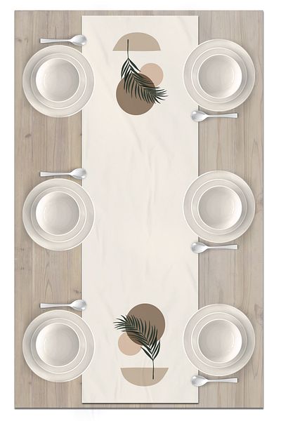 Bertille Home Series 140x40 Cm Digital Printed Minimalist Runner