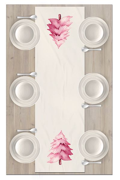 Bertille Home New Year's Series - 140X40 cm Digital Printed Christmas Runner