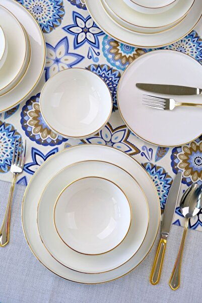 Leggno Chester Gold Yemek Takımı 6 Kişilik 24 Parça