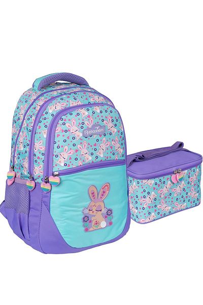 Relaxion Rlx-1350 Girl's First schoolbag with Nutrition PURPLE