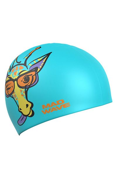 Mad Wave Silicone Bonnet Giraffe Blue