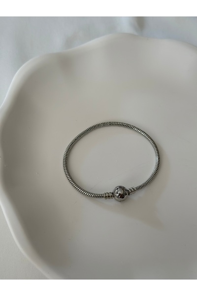 Myra Kadın Özel Seri 316L Çelik Top Klipsli Charm Bileklik