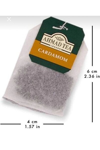 Ahmad Tea Cardamom (kakuleli) Siyah Çay Bardak Sallama 100 lü