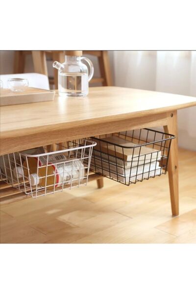 FİLE EV Metal Multi-Purpose Basket Organizer Fruit Vegetable Storage Box