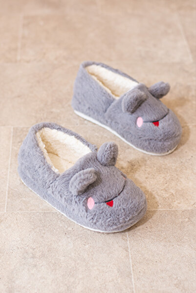 bykujo Χειμερινά Γυναικεία Σπίτι Παπούτσια - Κέντημα με Φιγούρα Βάτραχου, Αντιολισθητική Σόλα