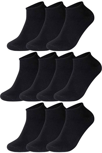 ANTHONY JACKSON Κουτί με 10 Bamboo Premium Seamless Socks - Sneaker Socks