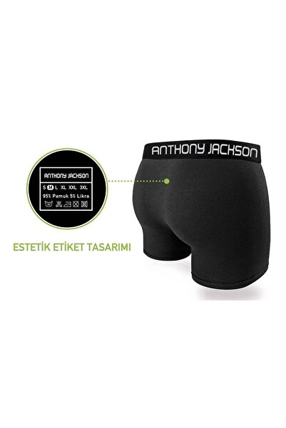ANTHONY JACKSON Lycra Box 6 Pack Premium Ανδρικό Boxer Quinn