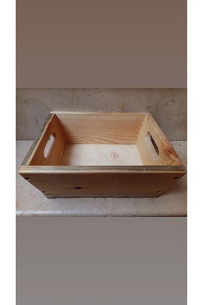pagus Decorative Wooden Box - Basket and Bread Bowl Design
