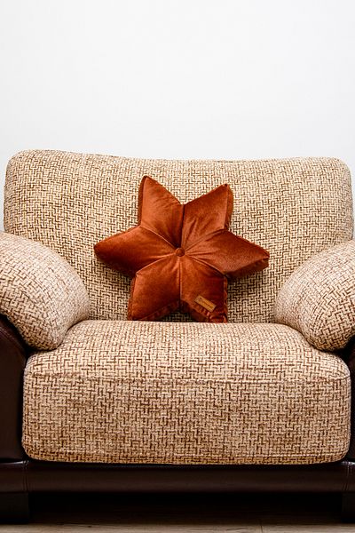 Rayda Home Декоративна възглавница със звезди и цвят канела 42*42 см