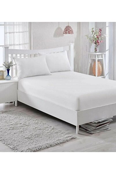 Melike Export WHITE Double Dress - Combed Cotton and Elastic Design