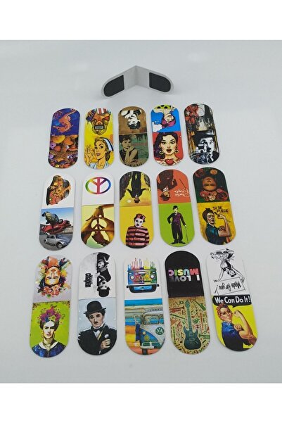 Giftsturkiye Small Size Vintage Retro Bookmark with Magnet Inside (15 Pieces)