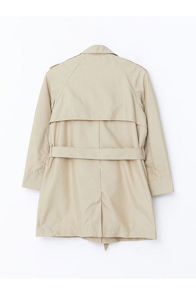 LC Waikiki Girl's Shirt Collar Trench Coat