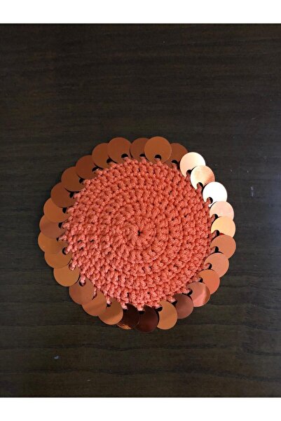 Hobi Dünyası El yapımı 6'lı Pullu Sunum Supla Kahve Altlığı-Renk Seçenekleri ...