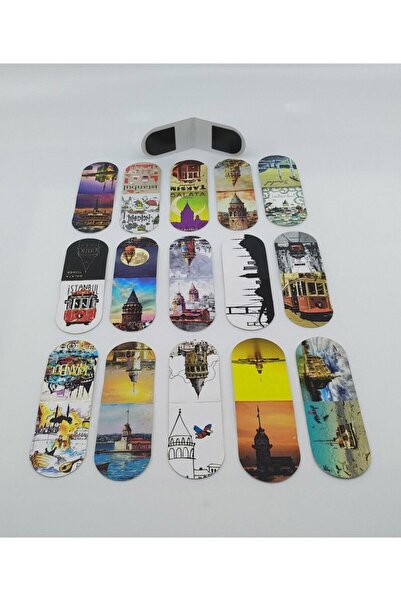 Giftsturkiye Bookends with Magnets Small Size Istanbul (15 Pieces)