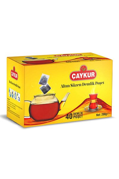 Çaykur Golden Filtered Teapot Bag Tea 200 Grams