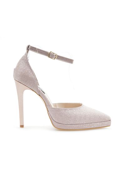 YAŞAR KAŞLI Pantofi cu platformă Rose Glitter pentru femei - Tocuri înalte, mărimi 36-40 (24Y YKA-741 Z)