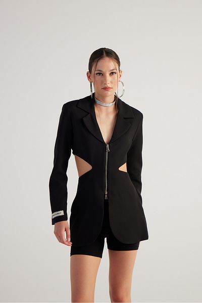 HOLLY LOLLY Black Voila Blazer Jacket